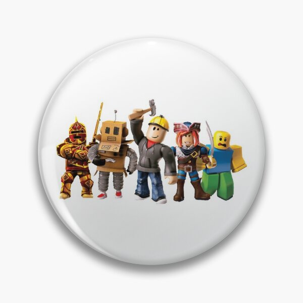 Roblox Characters Pins And Buttons Redbubble - parkour roblox yeet badge