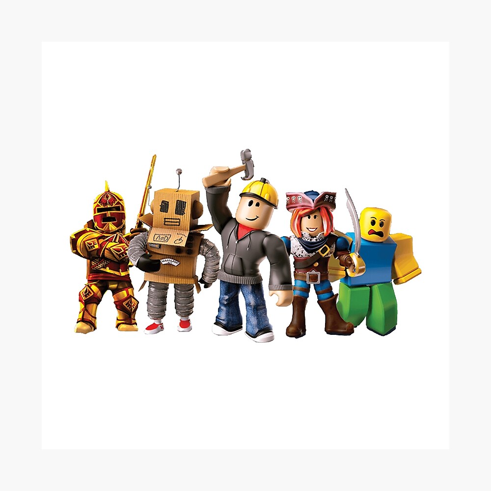 Roblox Game Characters Poster By Affwebmm Redbubble - roblox character measurements