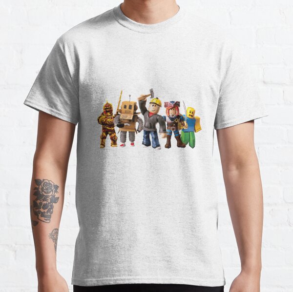 Roblox Game Characters T Shirt By Affwebmm Redbubble - admin t sirt for planet wars by coolvegeta1234 roblox