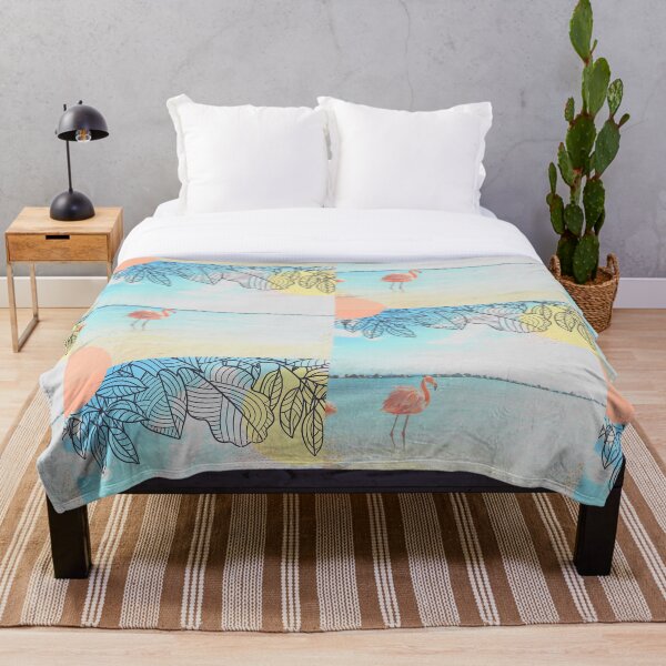 Item preview, Flamingo en la playa designed and sold by lowodesigns.