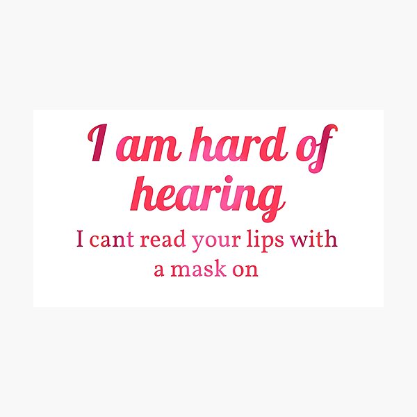 Item preview, hard of hearing designed and sold by pepperlex99.