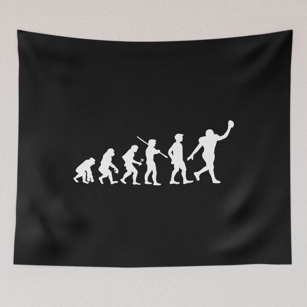 Item preview, Human Evolution American Football Player designed and sold by losttribe.