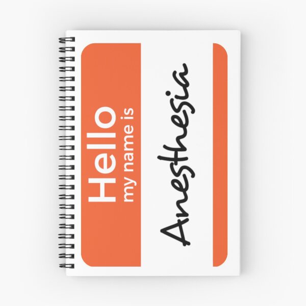 Item preview, Hello My Name is Anesthesia designed and sold by VersiMerch.