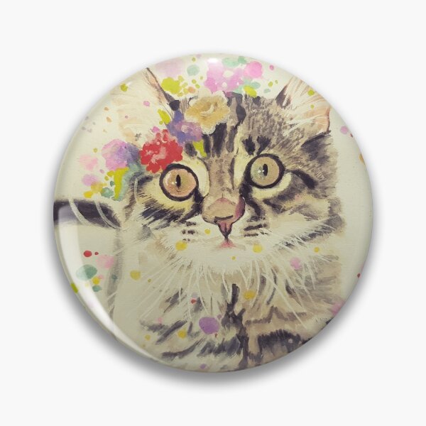 Item preview, Watercolor cat portrait designed and sold by yanjinn411.