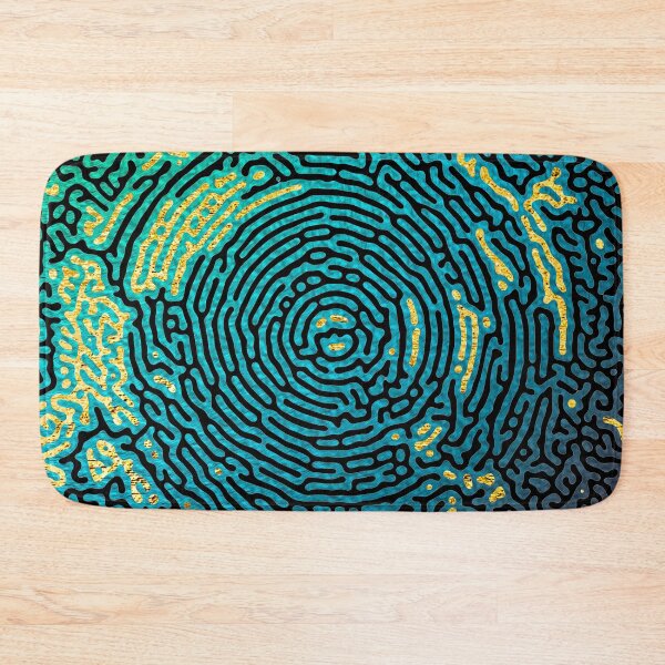 Item preview, Dark Green Blue Maze Labyrinth to get Lost in. designed and sold by maak-and-illy.