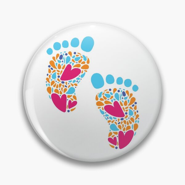 Item preview, Cute Little Colorful Baby Feet designed and sold by masterbones.