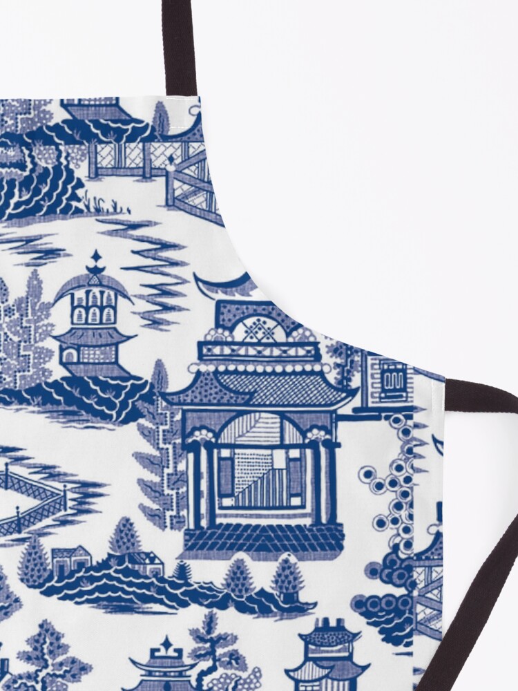 Alternate view of Blue Willow Ancient Ming China - Blue And White Chinoiserie Apron