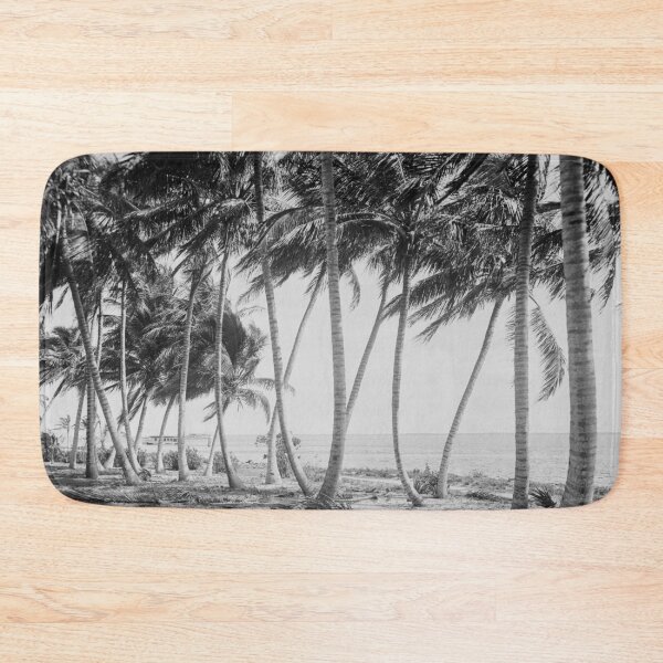 Item preview, Miami Florida Palm Trees Black and White Vintage Photograph, 1915 designed and sold by Vintage Wall Art.