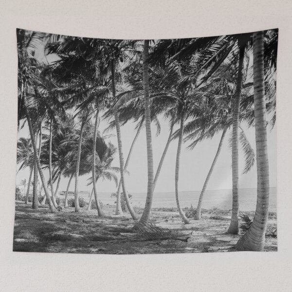 Item preview, Miami Florida Palm Trees Black and White Vintage Photograph, 1915 designed and sold by Vintage Wall Art.
