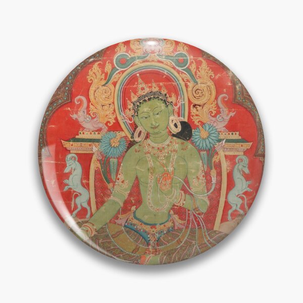 Item preview, Green Tara 13th Century Tibetan Art designed and sold by Vintage Wall Art.