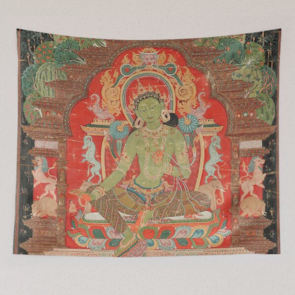 Item preview, Tara Verde, arte tibetano del siglo XIII designed and sold by Vintage Wall Art.
