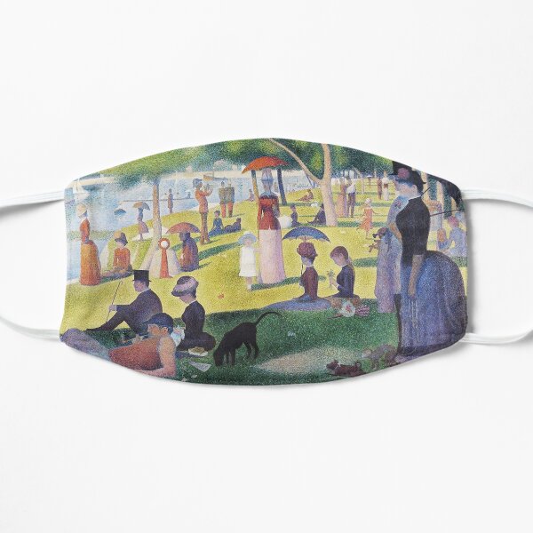 Pointillism. Georges Seurat. A Sunday on La Grande Jatte. 1884. Flat Mask