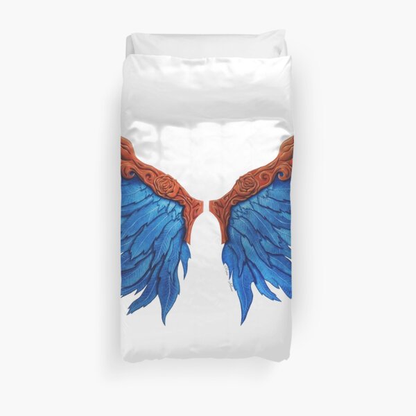 Oil wings of freedom Duvet Cover