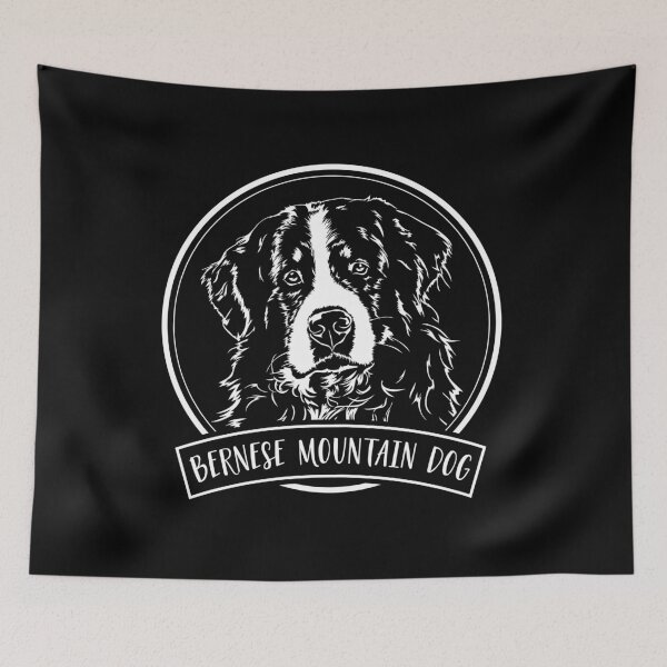 Artikelvorschau, Bernese Mountain Dog Hund Berner Sennenhund Hunde Portrait entworfen und verkauft von dogarts.