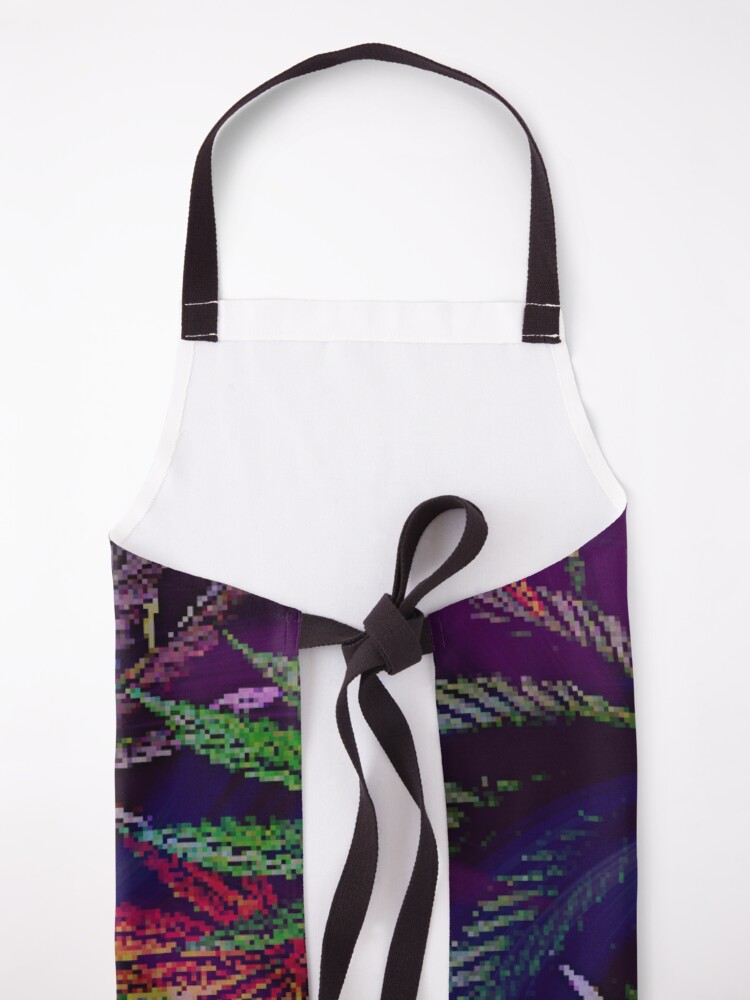 Alternate view of Psychedelic Marijuana Cannabis Leaves Apron