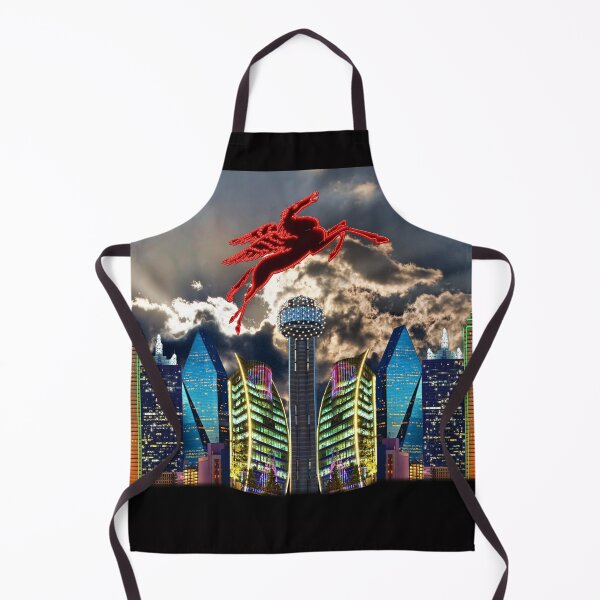 Item preview, Skyline of Mirrored Dallas Icons With Clouds designed and sold by Warren Paul Harris.