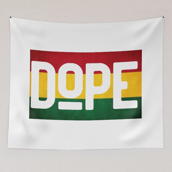 Item preview, DoPE rasta color flag designed and sold by lovesuperkarma.