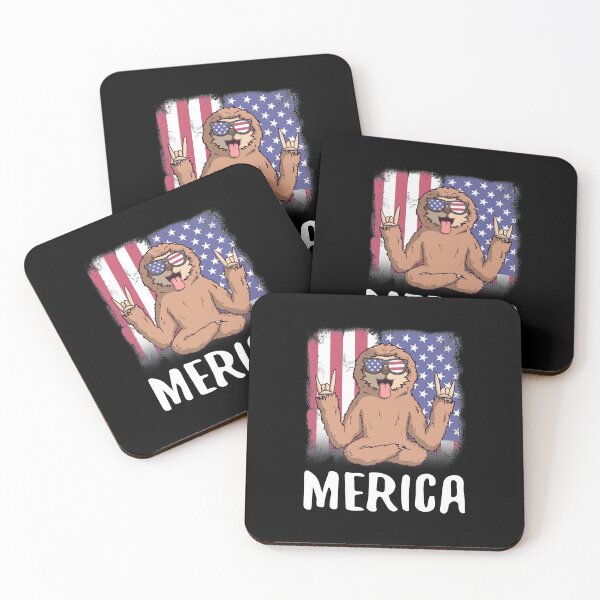 Item preview, Merica Sloth USA American Flag designed and sold by fatamyfan1.