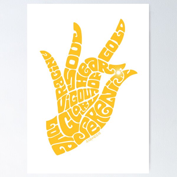 Item preview, heart in hand in rich yellow designed and sold by aygeartist.