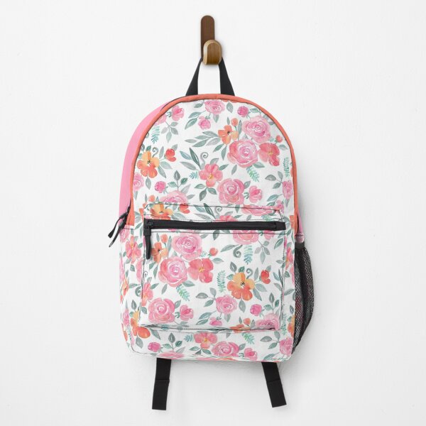 Item preview, Amelia Floral in Pink and Peach Watercolor designed and sold by micklyn.