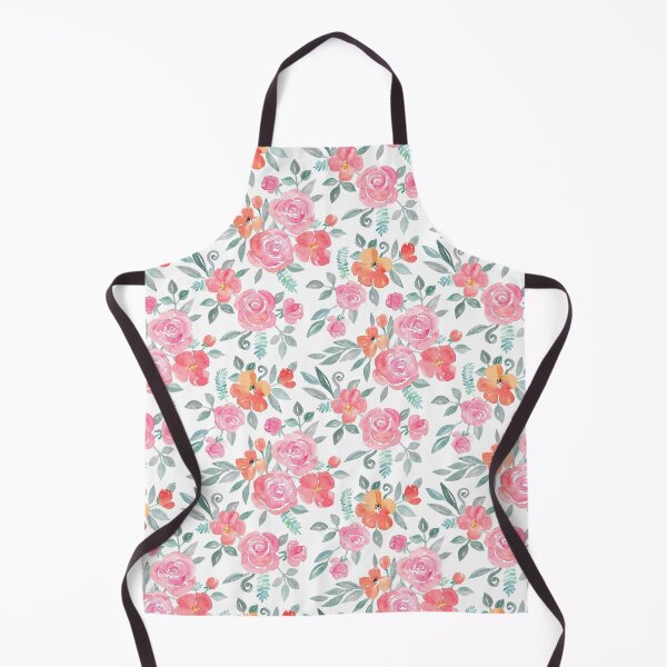 Item preview, Amelia Floral in Pink and Peach Watercolor designed and sold by micklyn.