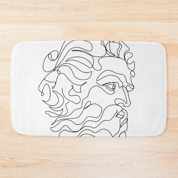 Item preview, Poseidon Man line illustration. Line darwing. designed and sold by OneLinePrint.