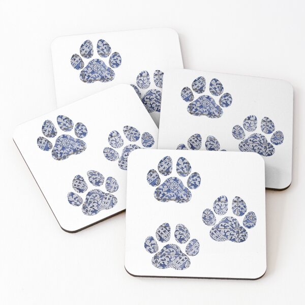 Item preview, Dog Paw Prints - Portuguese Tiles designed and sold by idovedesign.