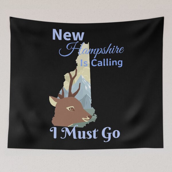 Item preview, New Hampshire is Calling I Must Go Design designed and sold by Paula Helit.