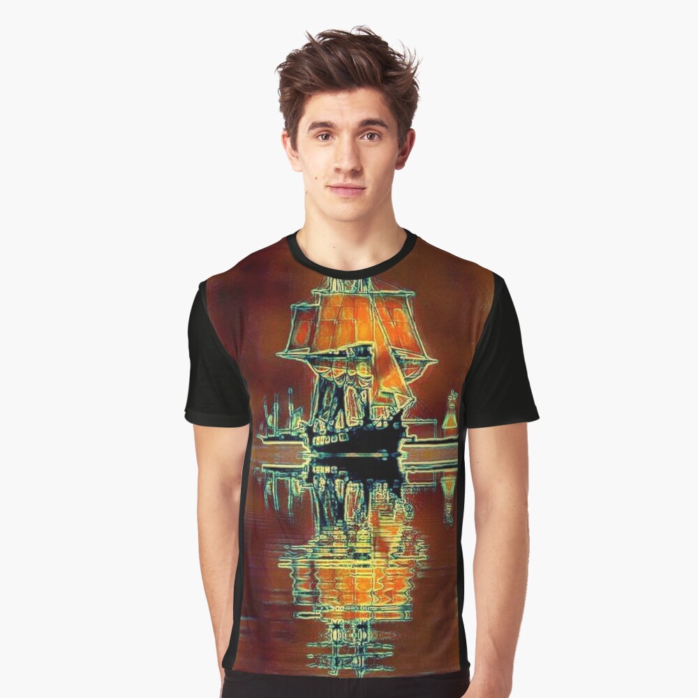 TALL SAILING SHIP Graphic T-Shirt