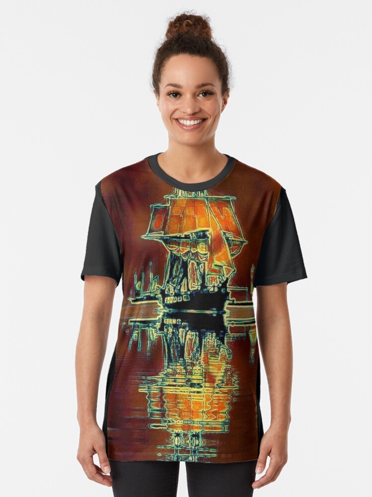 Alternate view of TALL SAILING SHIP Graphic T-Shirt
