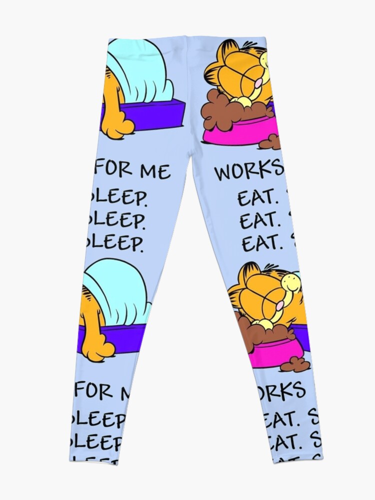 Alternate view of Garfield Eat Sleep Leggings