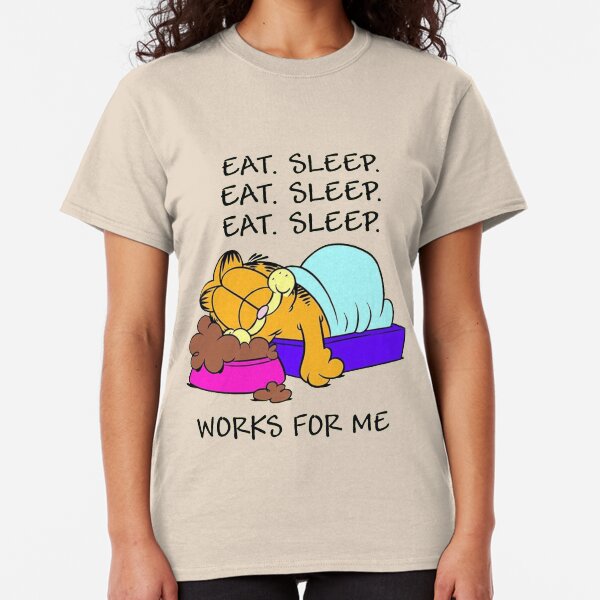 Garfield Eat Sleep Classic T-Shirt