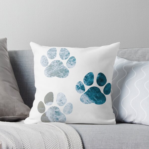 Item preview, Dog Paw Prints - Beach Waves and Sand designed and sold by idovedesign.