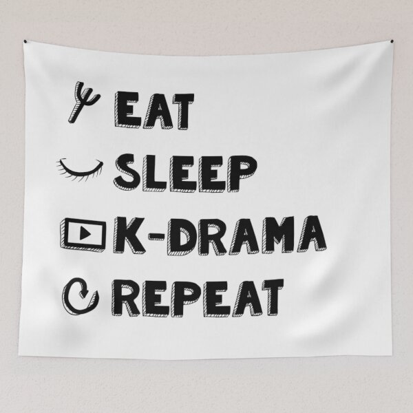 Item preview, eat, sleep, k-drama, repeat designed and sold by bluevea.