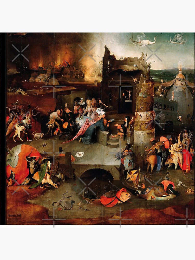 Triptych of the Temptation of St. Anthony by Hieronymus Bosch by BulganLumini