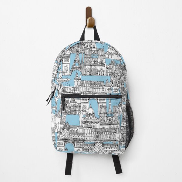 Paris Toile Kornblumenblau Rucksack