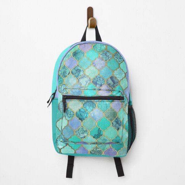 Item preview, Cool Jade & Icy Mint Decorative Moroccan Tile Pattern designed and sold by micklyn.