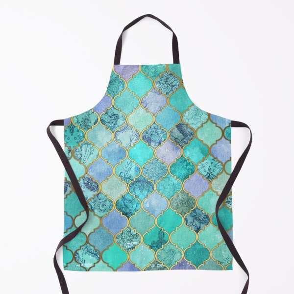 Item preview, Cool Jade & Icy Mint Decorative Moroccan Tile Pattern designed and sold by micklyn.