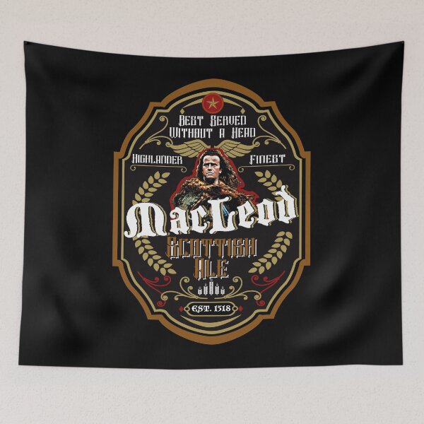 Item preview, Connor MacLeod Scottish Ale Label designed and sold by Alema Art.