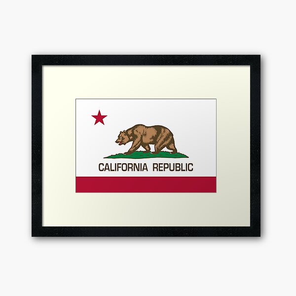 California Republic state flag of California Framed Art Print
