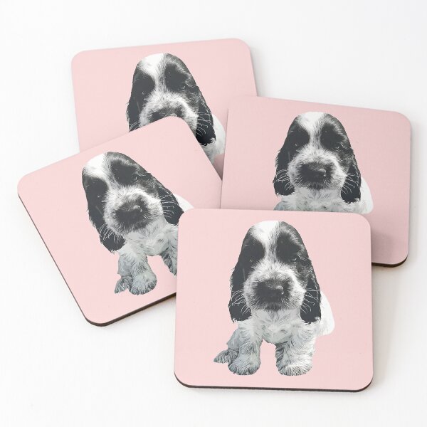 Item preview, English Cocker Spaniel - Cute Blue Roan puppy dog designed and sold by ElegantCat.