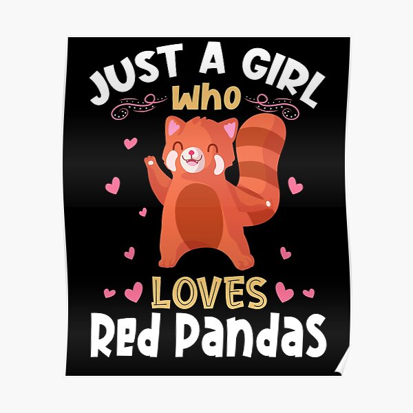 Red Panda Mom Posters Redbubble - panda necklace roblox