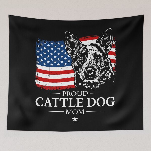 Item preview,  Dog lovers and / or breeders. Cattle Dog Mom Mama with American Flag designed and sold by dogarts.