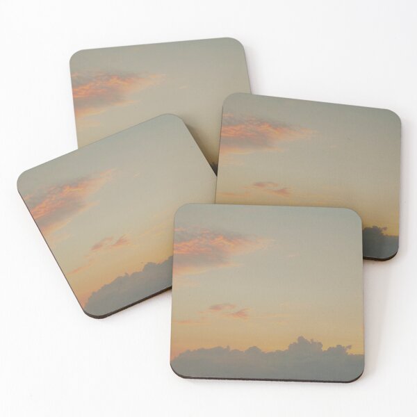 Item preview, Pink and white cloudy sunset designed and sold by PrakritiPrints.