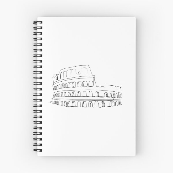 Item preview, colosseum rome line drawing. colosseum one line illustration. minimalist print. Line Italy print designed and sold by OneLinePrint.