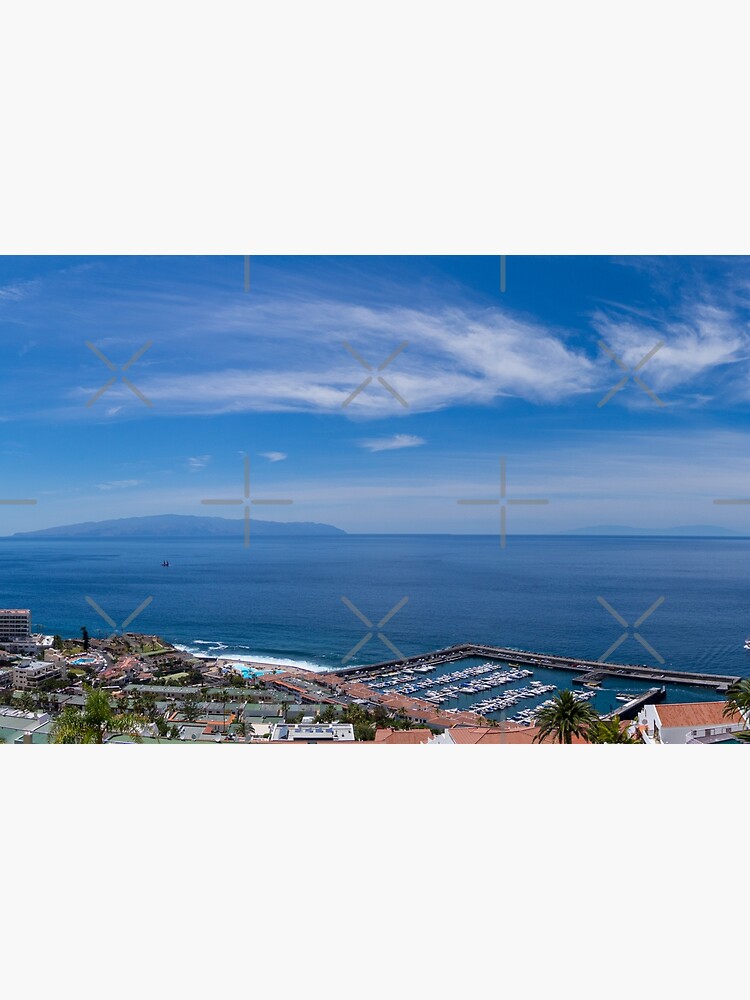 Thumbnail 4 of 4, Zipper Pouch, Tenerife Los Gigantes panorama designed and sold by SteveEveritt.