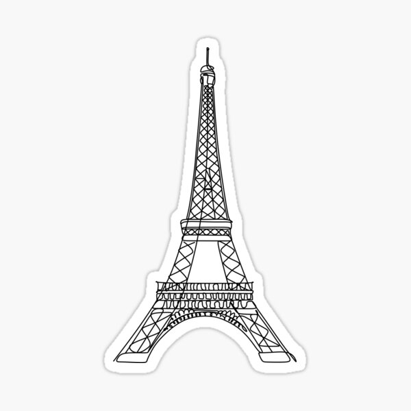 Torre Eiffel Pegatina - Eiffel Tower Sticker Png Transparent PNG