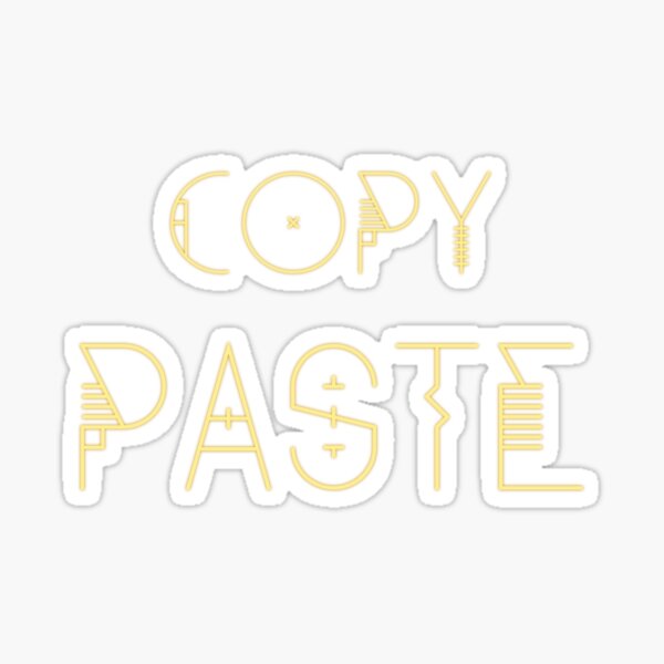 Copy Paste Stickers | Redbubble