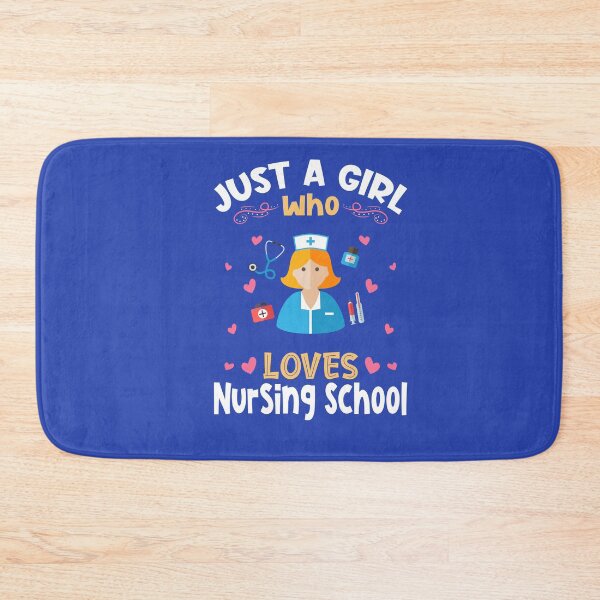 Item preview, Just a Girl who Loves Nursing School designed and sold by Hananiah Merch.