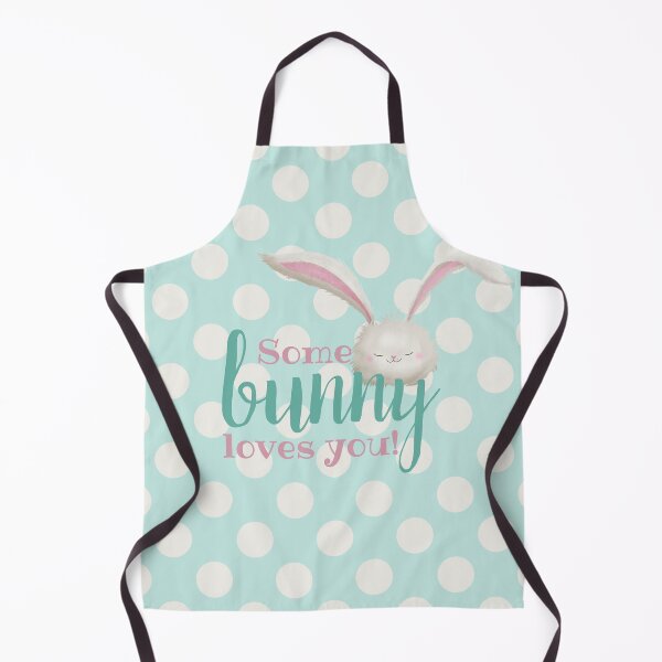 Item preview, Somebunny loves you, bunny on polca dots designed and sold by Sofia Dimitriadou.